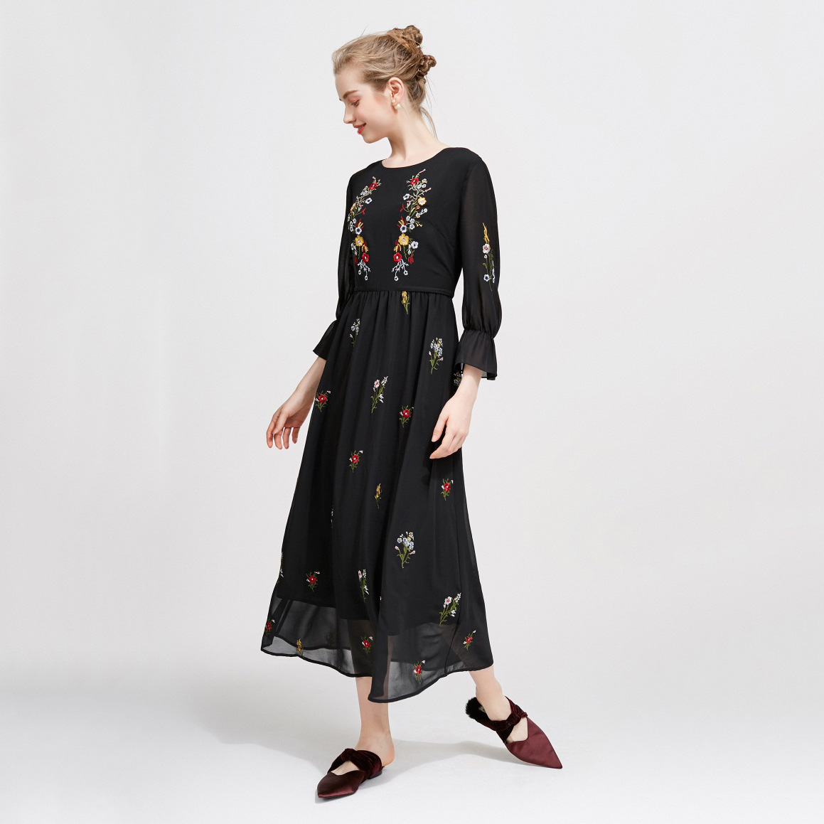 Dongfan-Printing Woman Dress Summer 2018 Beautiful Summer Dresses