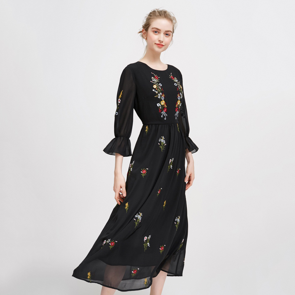 Dongfan-Printing Woman Dress Summer 2018 Beautiful Summer Dresses-4